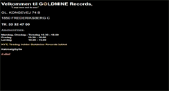 Desktop Screenshot of goldminerecords.dk